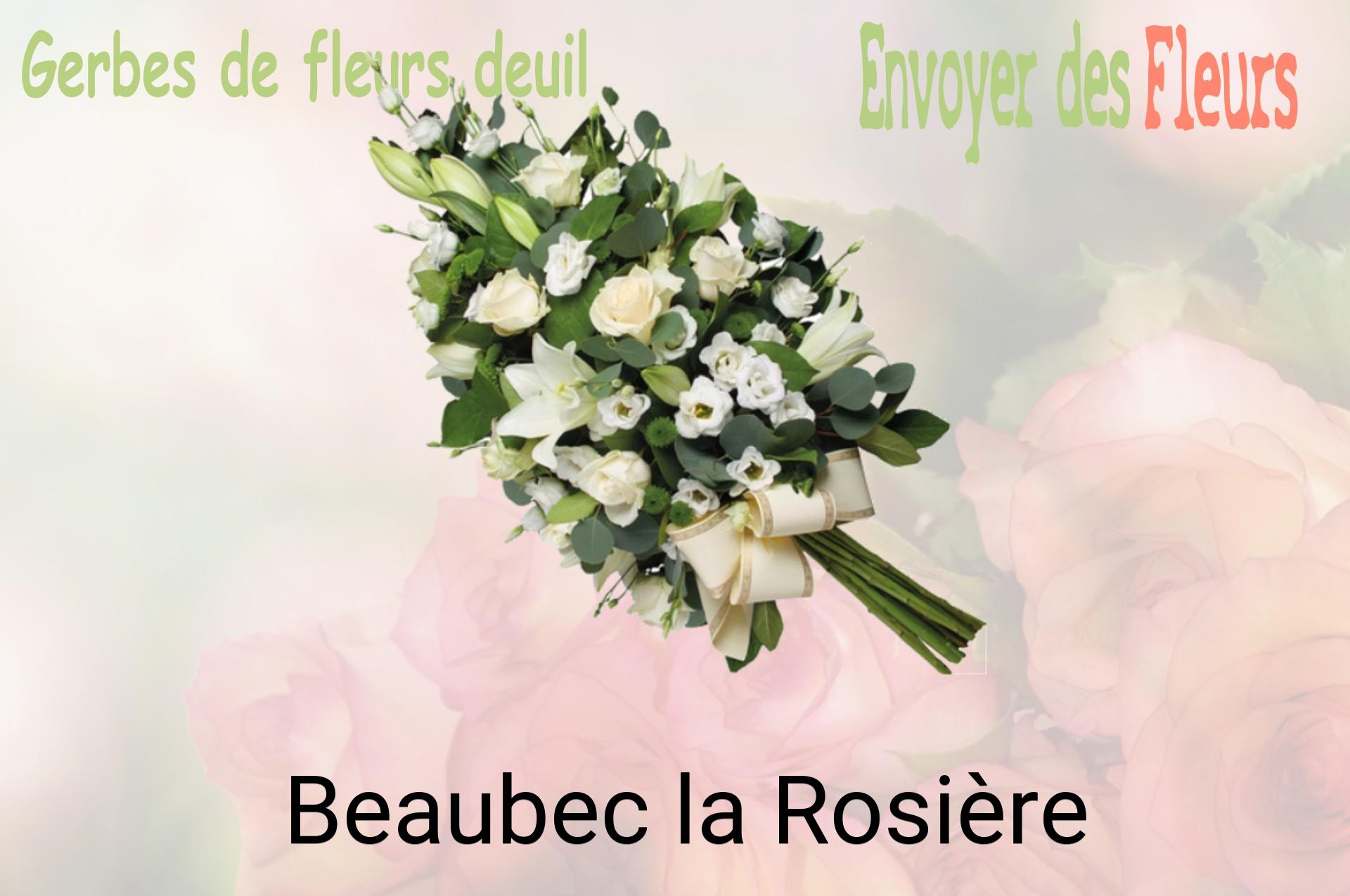Gerbe de fleurs de deuil livrée à Beaubec-la-Rosière